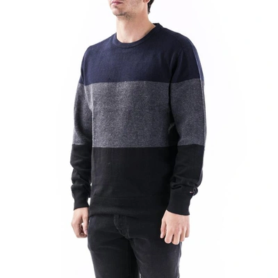 Shop Tommy Hilfiger Sweaters In Black-blue-grey