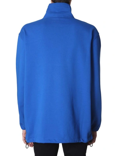 Shop Mcq By Alexander Mcqueen Oversize Fit Sweashirt In Blue