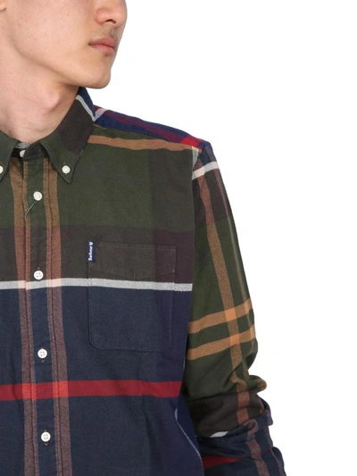 Shop Barbour Tailored Fit Shirt In Green