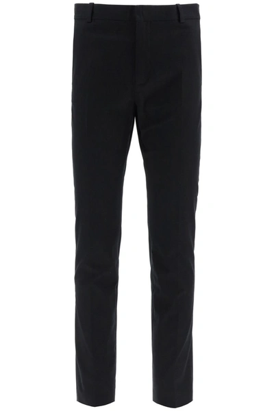 Shop Balmain Tailoring Fit Trousers In Noir