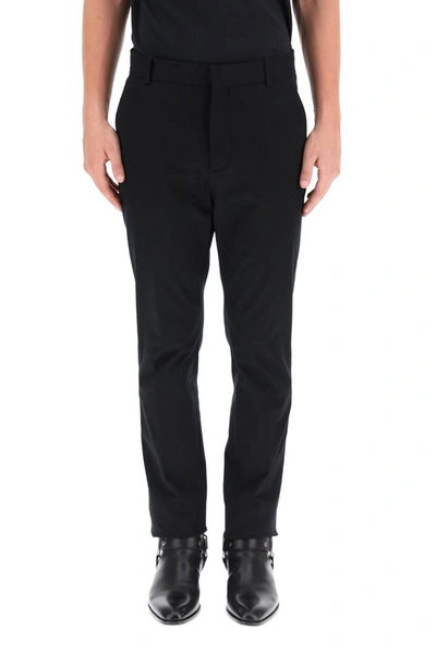 Shop Balmain Tailoring Fit Trousers In Noir