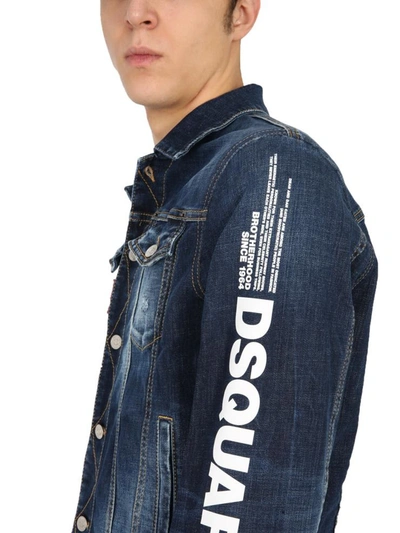 Shop Dsquared2 Denim Jacket In Blue