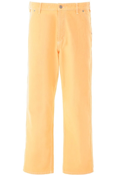 Shop Jacquemus Le De Nimes Soleil Jeans In Yellow