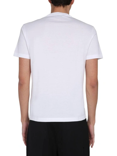 Shop Versace Crew Neck T-shirt In White