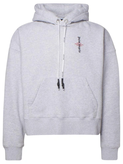 Shop Palm Angels Grey Sweatshirt