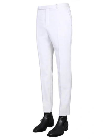 Shop Saint Laurent Tailored Trousers In White