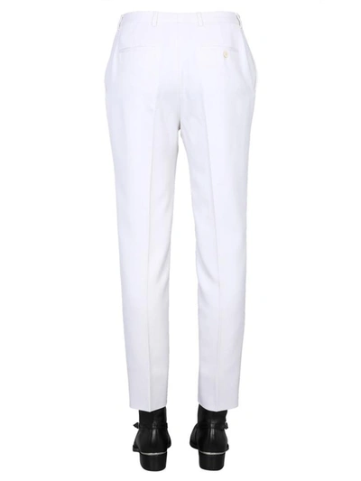 Shop Saint Laurent Tailored Trousers In White