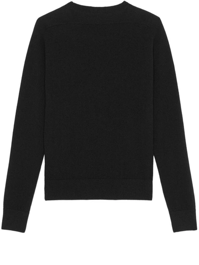 Shop Saint Laurent Cashmere Sweater Black