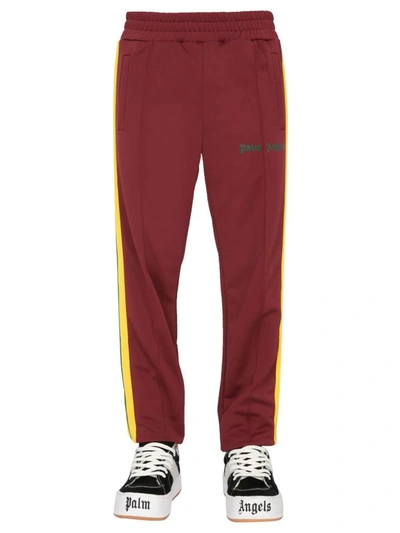 Shop Palm Angels Track Trousers In Bordeaux