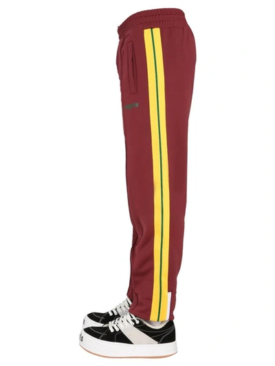 Shop Palm Angels Track Trousers In Bordeaux