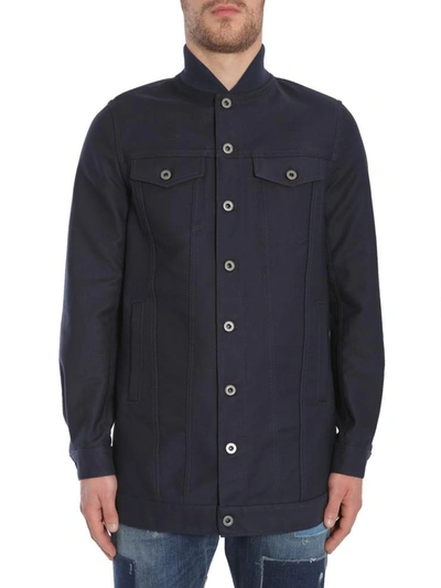 Shop Diesel Black Gold "johraly" Safari Jacket In Blue