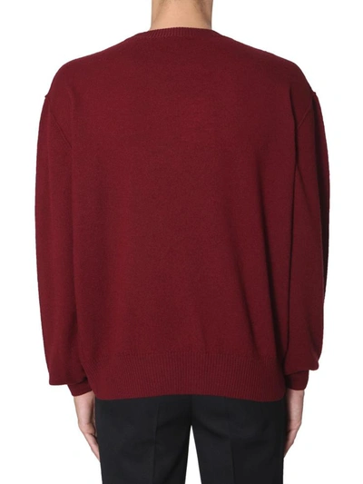 Shop Givenchy Crew Neck Sweater In Bordeaux