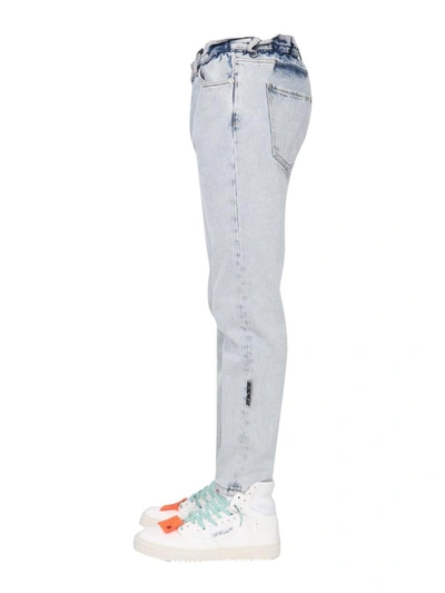 Shop Off-white Slim Low Crotch Jeans In Black