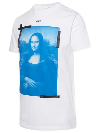 Shop Off-white T-shirt Monalisa Bianca In White