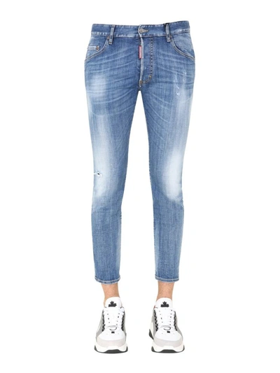 Shop Dsquared2 Skater Fit Jeans In Denim