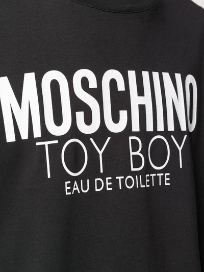 Shop Moschino T-shirts And Polos In Nero
