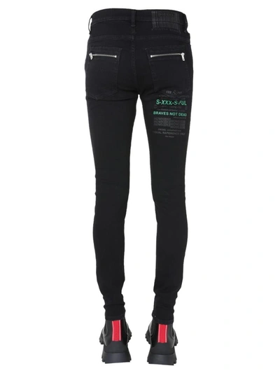 Shop Diesel "d-amny-sp4" Jeans In Black