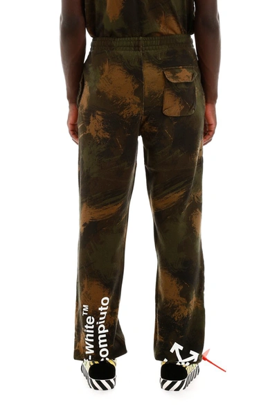 Shop Off-white Camouflage Joggers In All Over White