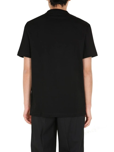 Shop Versace Round Neck T-shirt In Black