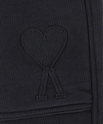 Shop Ami Alexandre Mattiussi "ami De Coeur" Shorts In Black  