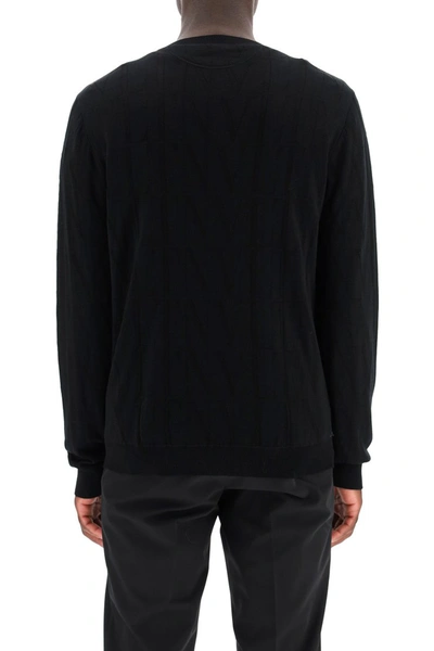 Shop Valentino Vltn Times Sweater In Nero
