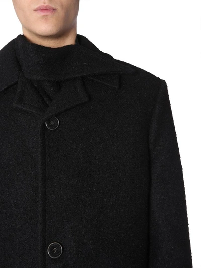 Shop Raf Simons Classic Coat In Black