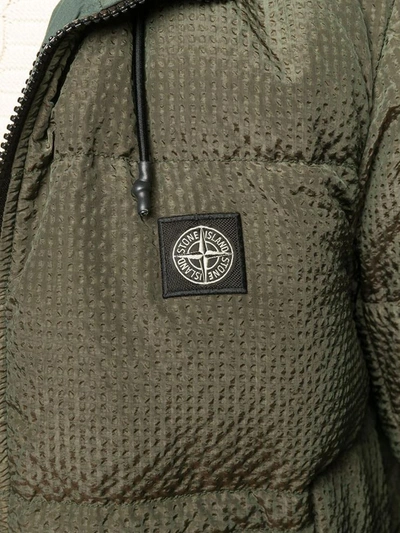 Shop Stone Island Coats In Verde