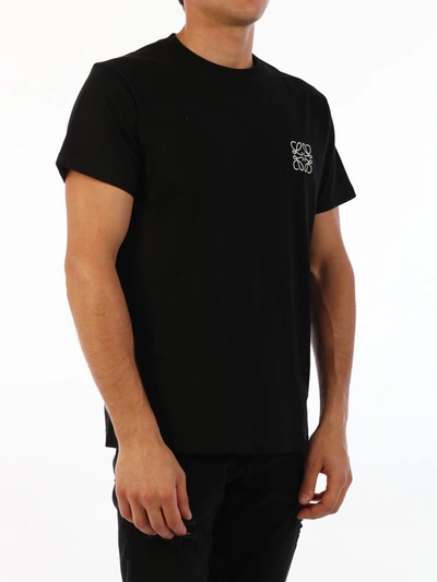 Shop Loewe Anagram T-shirt Black