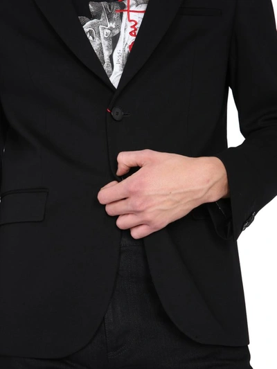 Shop Hugo Boss "hagen" Single-breasted Jacket In Black