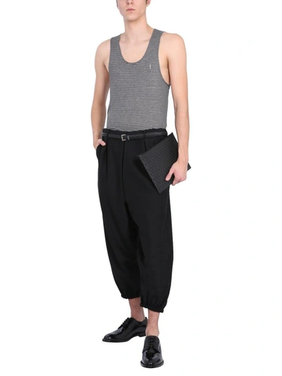 Shop Saint Laurent Cargo Pants In Black