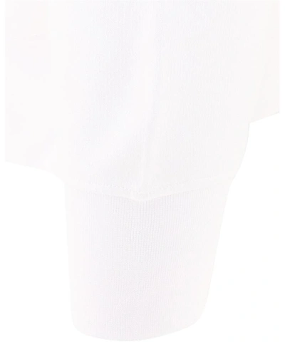 Shop Acne Studios Logo Rib Sweatshirt In White