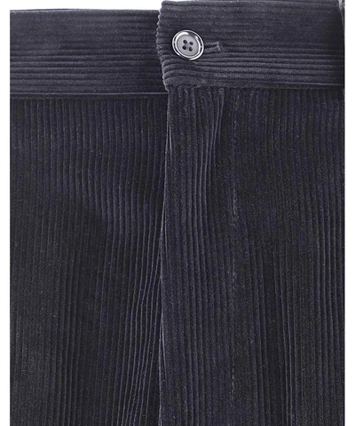 Shop Dolce & Gabbana Corduroy Cargo Pants In Black  