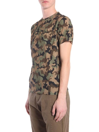 Shop N°21 Camouflage Printed T-shirt In Multicolour