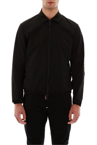 Shop Dsquared2 Jacket With Logo Print In Black