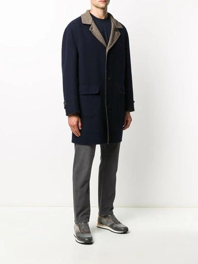 Shop Brunello Cucinelli Coats In Blu