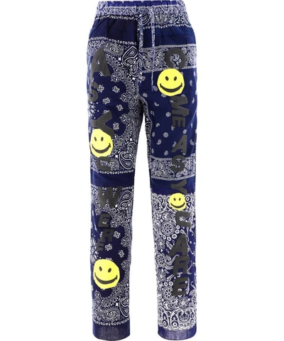 Shop Readymade "sleeping" Pants In Blue