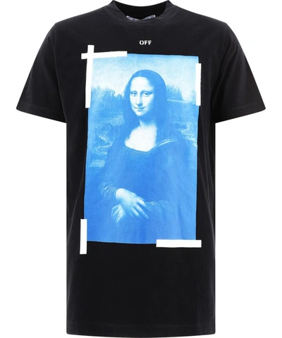 Shop Off-white "blue Monalisa" T-shirt In Black  