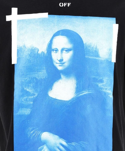 Shop Off-white "blue Monalisa" T-shirt In Black  