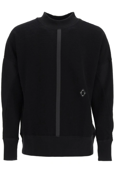 Shop A-cold-wall* A Cold Wall Textured Jersey Crew Neck Sweatshirt In Black