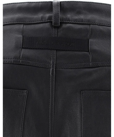 Shop Alyx Six Pocket Leather Pants In Black  