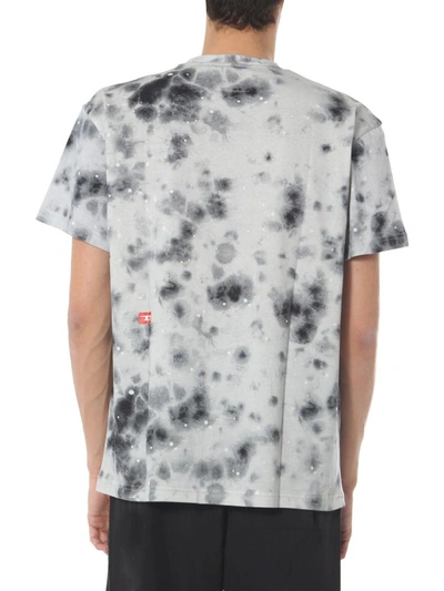 Shop Diesel Red Tag Round Neck T-shirt In Grey