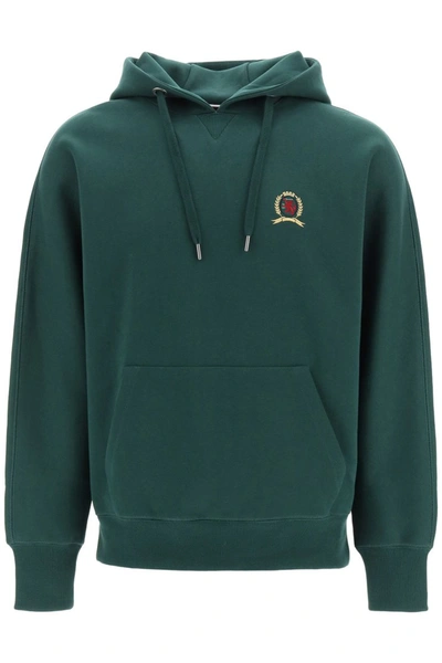 Shop Tommy Hilfiger Collection Boxy Sweatshirt With New York Logo And Thc Emblem In Hunter
