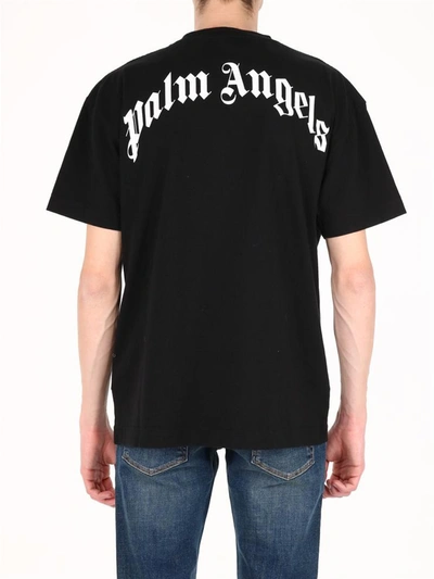 Shop Palm Angels T-shirt Bear Print Black