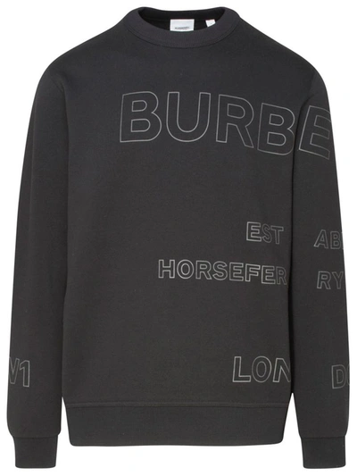 Shop Burberry Black Woodbury Sweatshirt