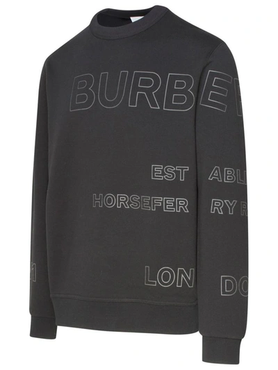 Shop Burberry Black Woodbury Sweatshirt