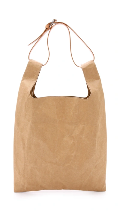 【MAISON MARGIELA】PAPER SHOULDER BAG Maison Margiela Paper Bag Shoulder Bag In Light Brown | ModeSens