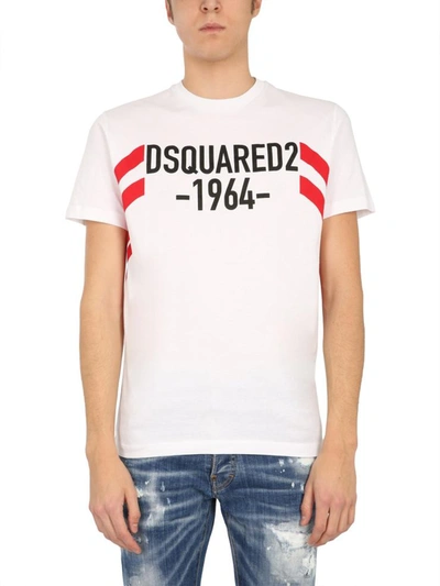 Shop Dsquared2 Crew Neck T-shirt In White