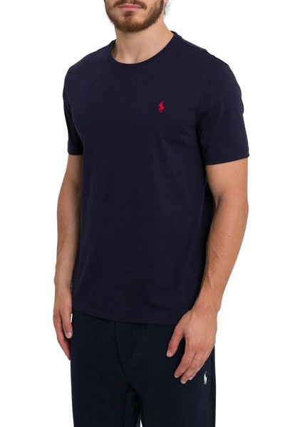 Shop Polo Ralph Lauren Crewneck T-shirt In Blu