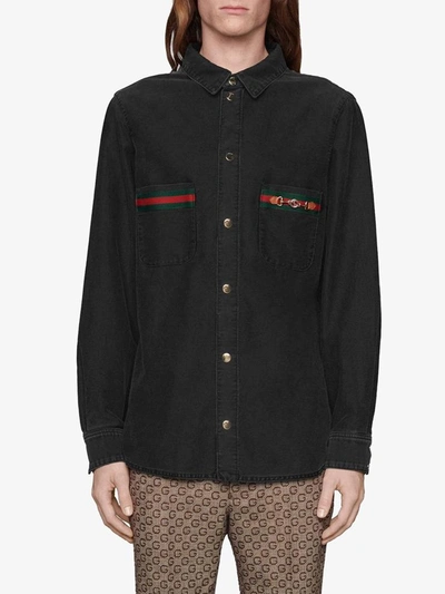 Shop Gucci Shirts Black