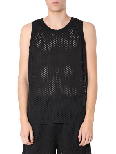 Shop Rick Owens Tank With Logo In Black
